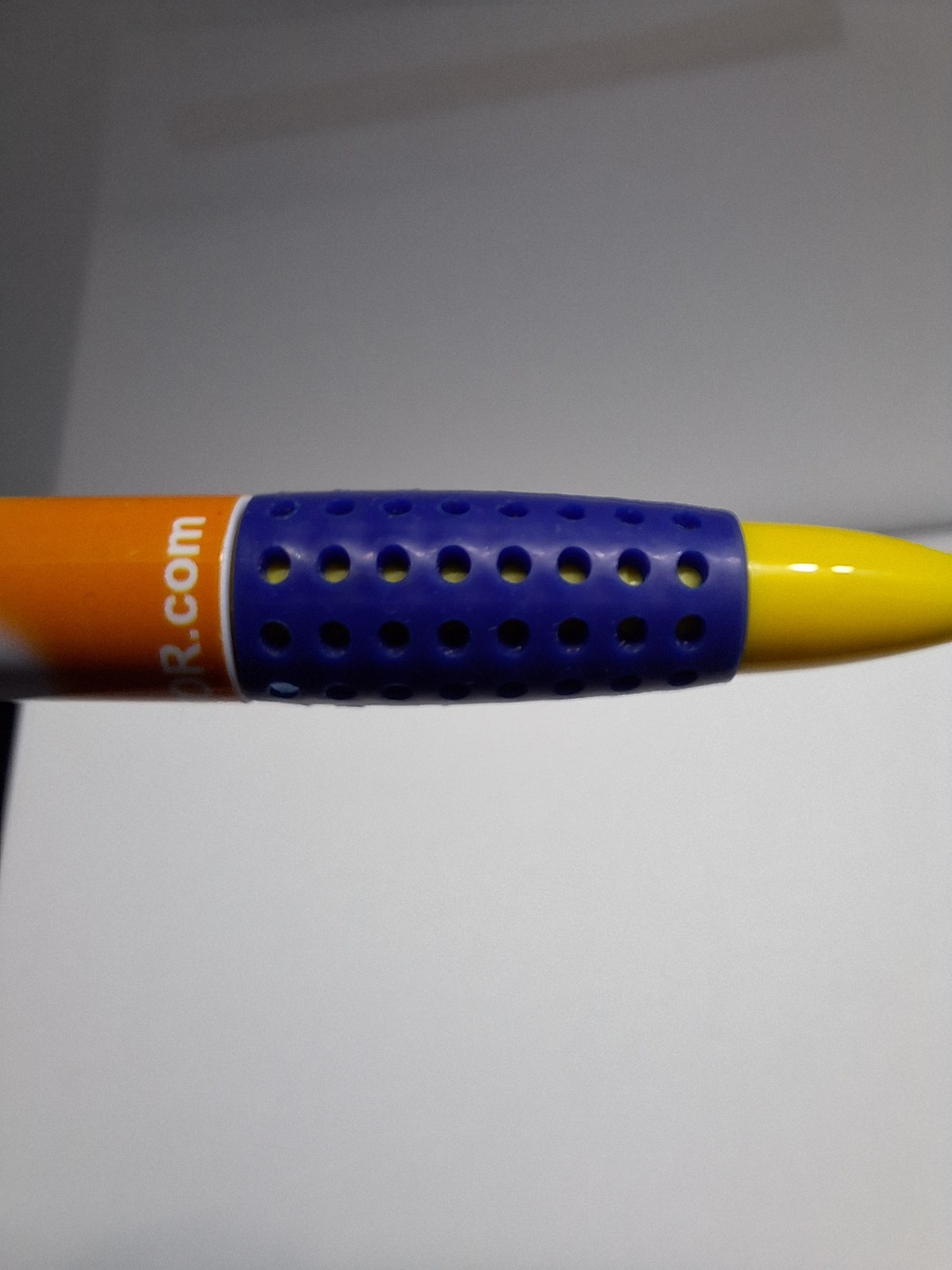 Crestor Drug Rep Pen Black Ink Works Blue Comfort Grip Yellow Tip