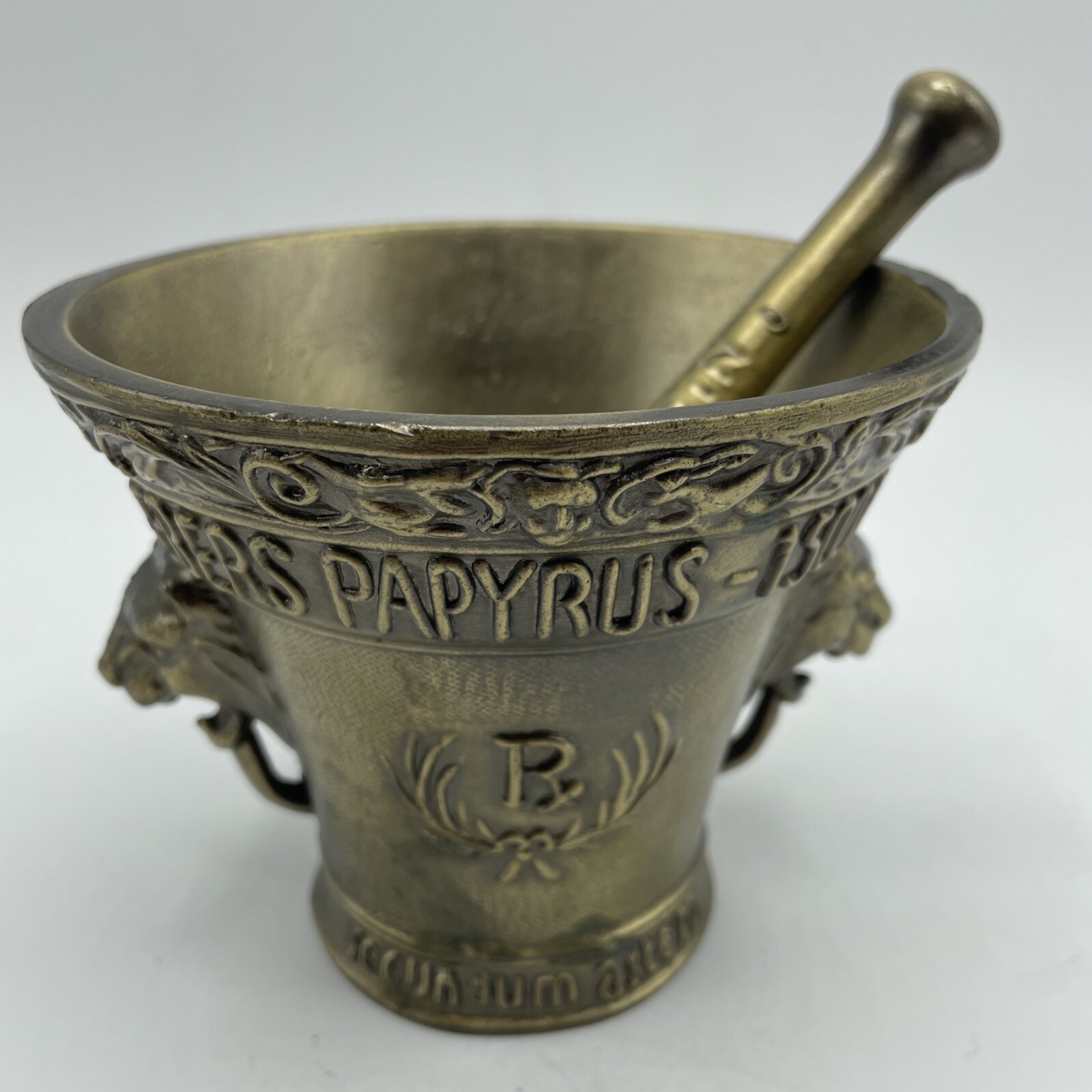 VTG Mortar & Pestle Lot of 5 Decorative Brass Apothecary Pharmacy Pill Grinder