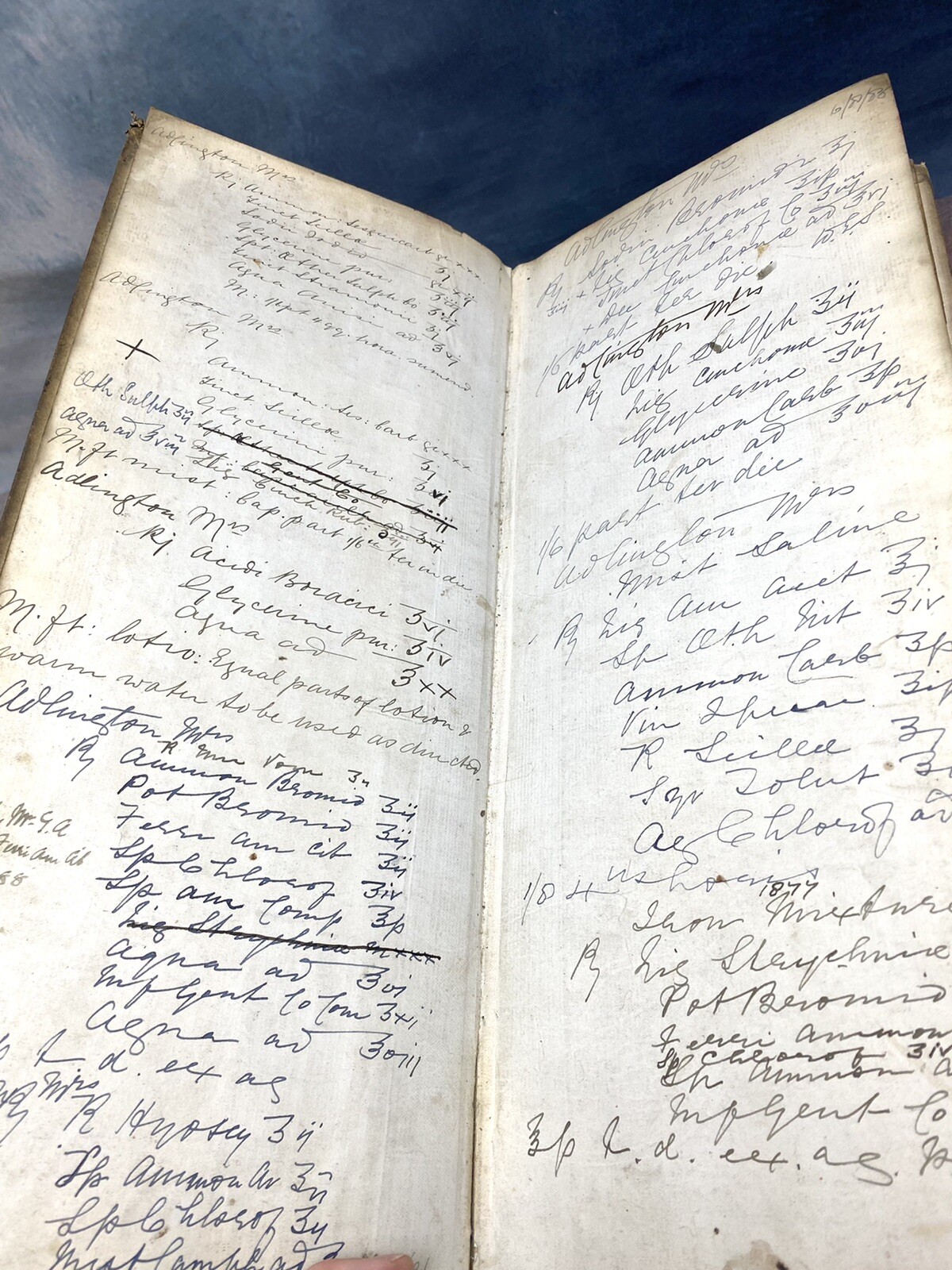 1886 PHARMACY LEDGER MARYLEBONE LONDON CHEMIST APOTHECARY 1000 PAGES JARS