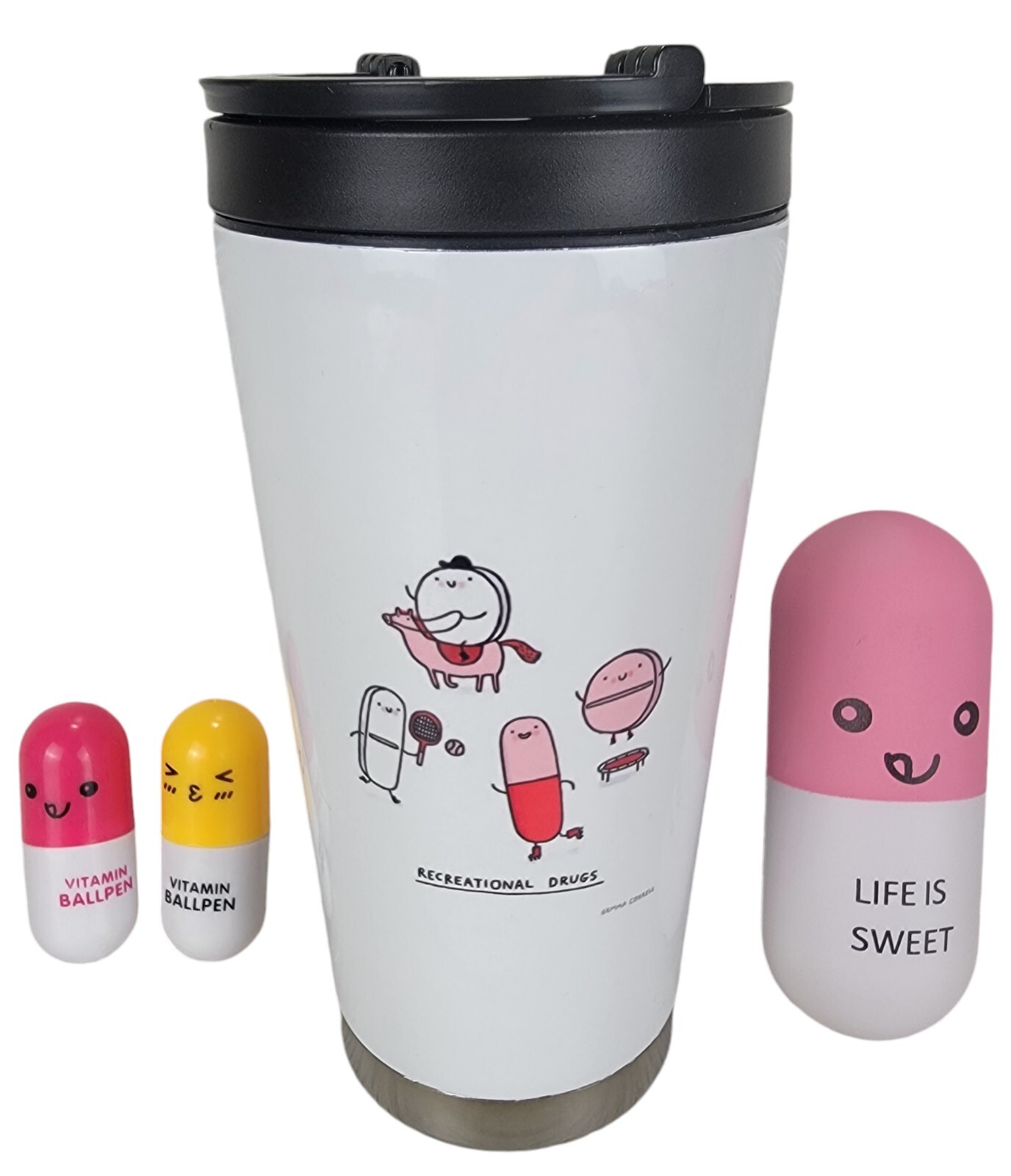 Pharmacy Pharmaceuticals Office Stress Ball Collapsible Pens Stainless Tumbler