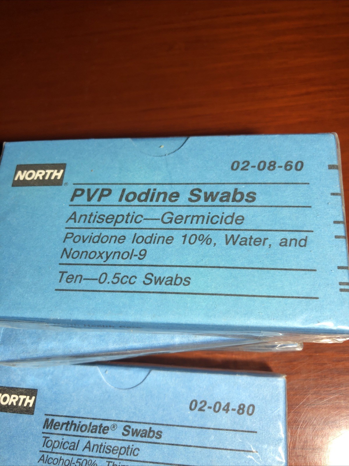 Vintage Antique Merthiolate Swabs Topical Anesthetic North Brand Unopened (4)