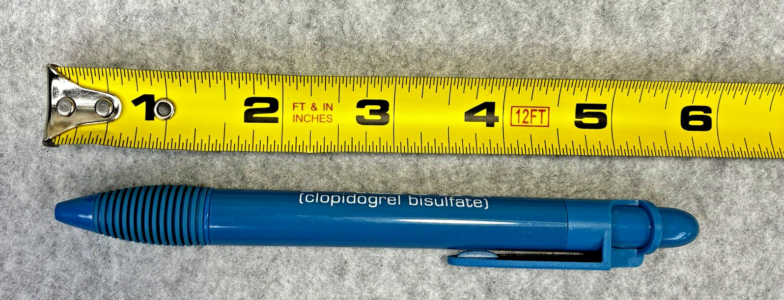 PLAVIX Drug Rep Pen Pharmaceutical Advertising Collectible Blue Refillable