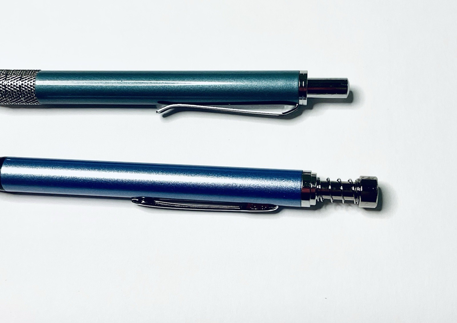 VIAGRA DRUG REP PENS HEAVY METAL RETRACTABLE REFILLABLE LOT OF 2 METALLIC