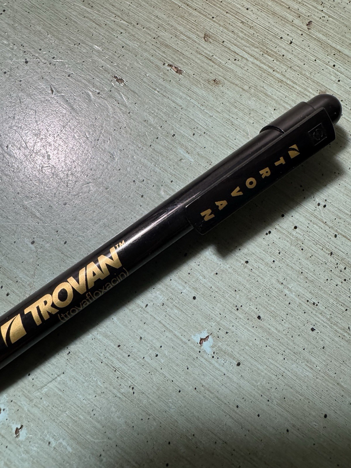 TROVA Trovafloxacin PEN Metal-Refillable Ball Point-Pharmaceutical Promo HTF!! 2