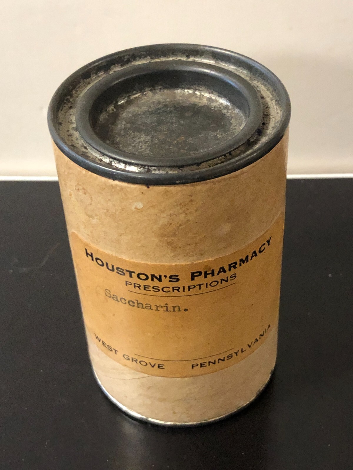 Vintage SACCHARIN SODIUM CONTAINER – Houston’s Pharmacy Prescriptions