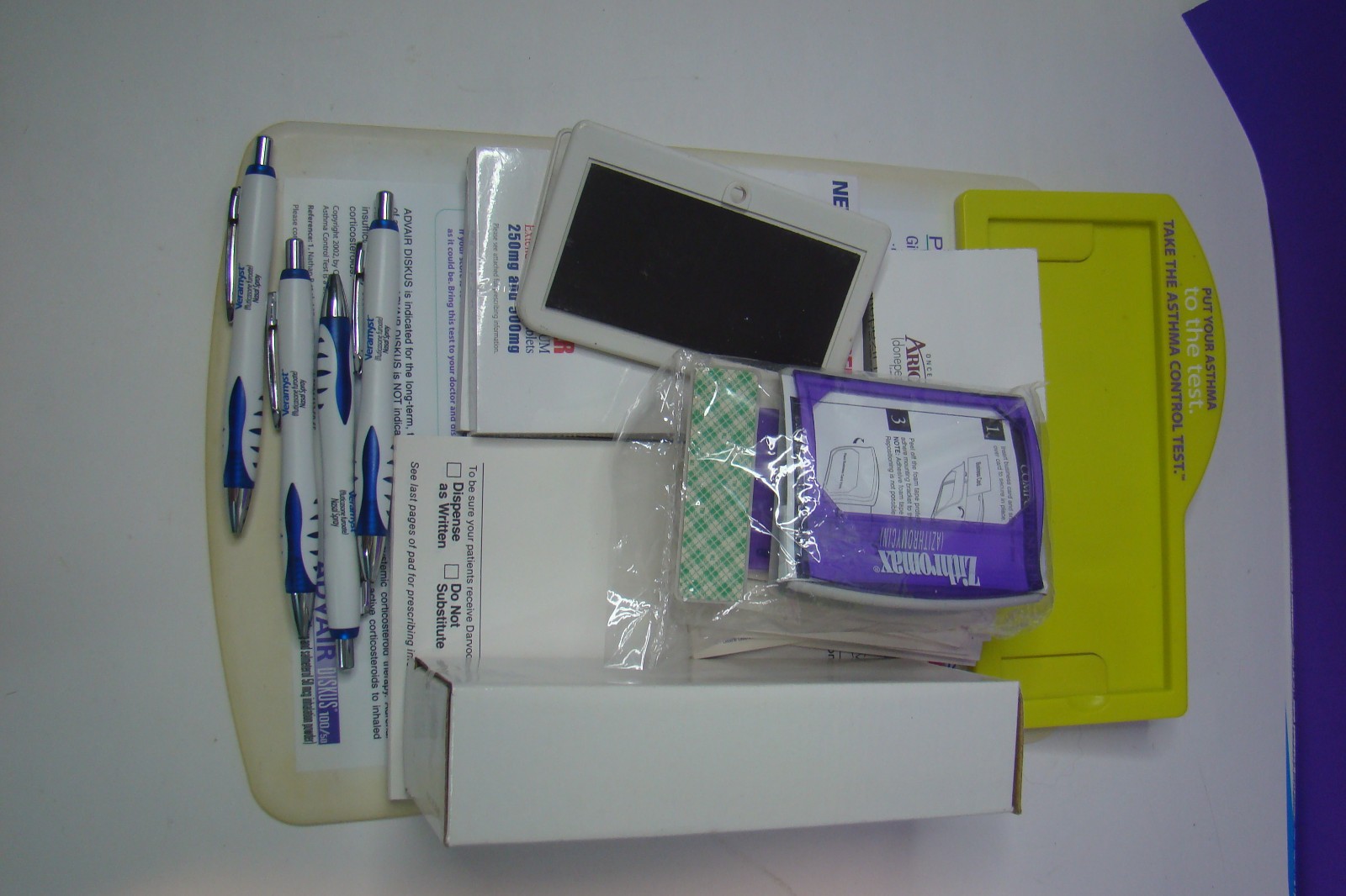 Misc Lot of Pharmaceutical items Drug Rep Stapler pens note pads Doctor sample