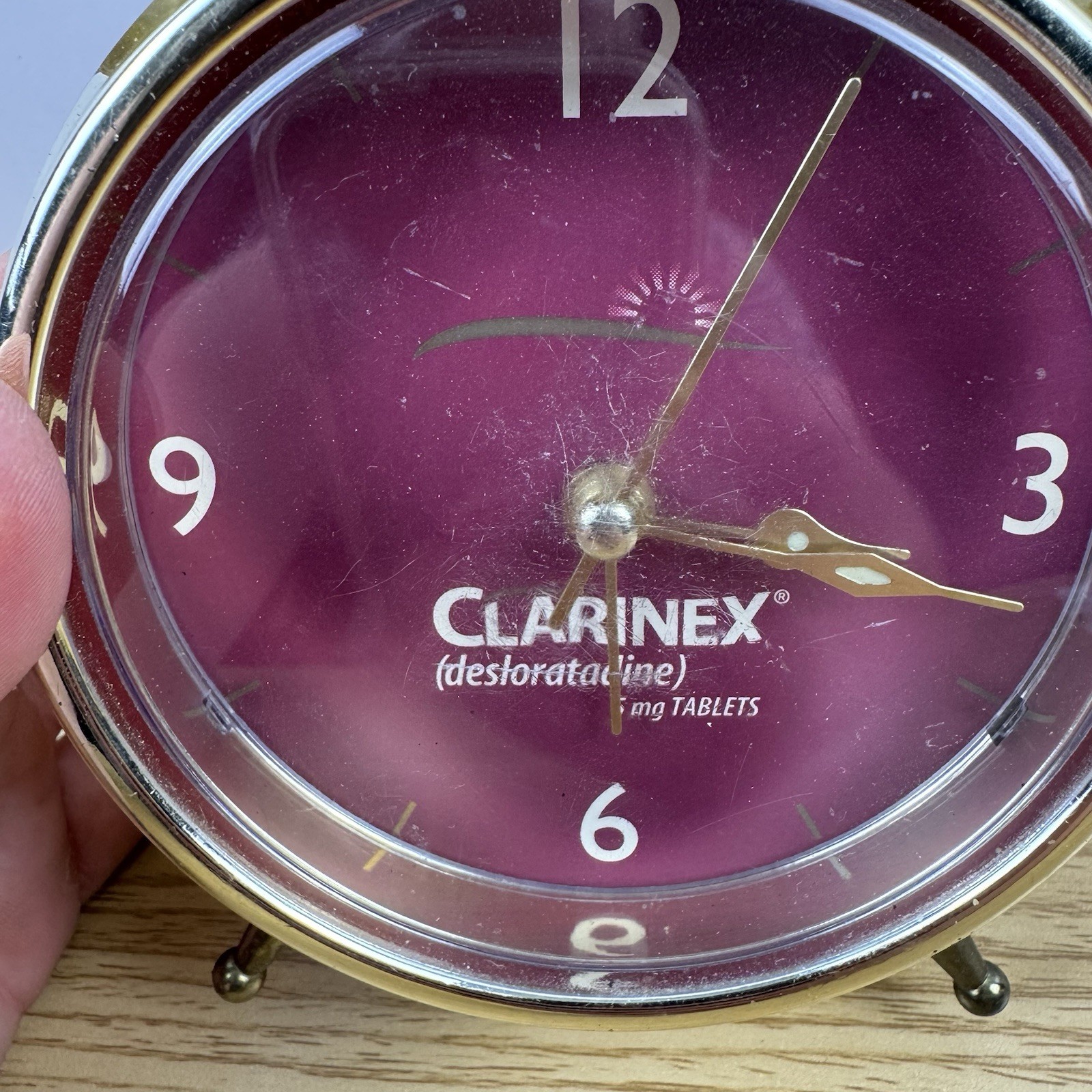 Drug Rep Advertising Clock Clarinex