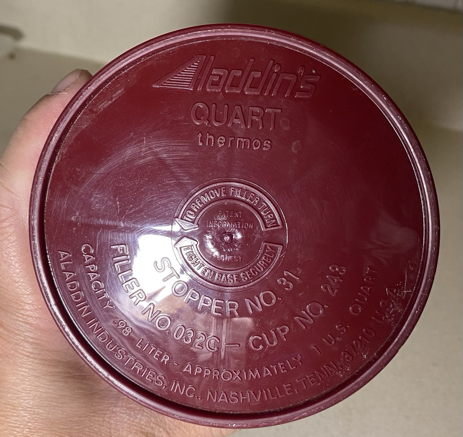 Meclomen Pharmaceutical Drug Rep Promo Aladdins Quart Coffee Thermos Promotional