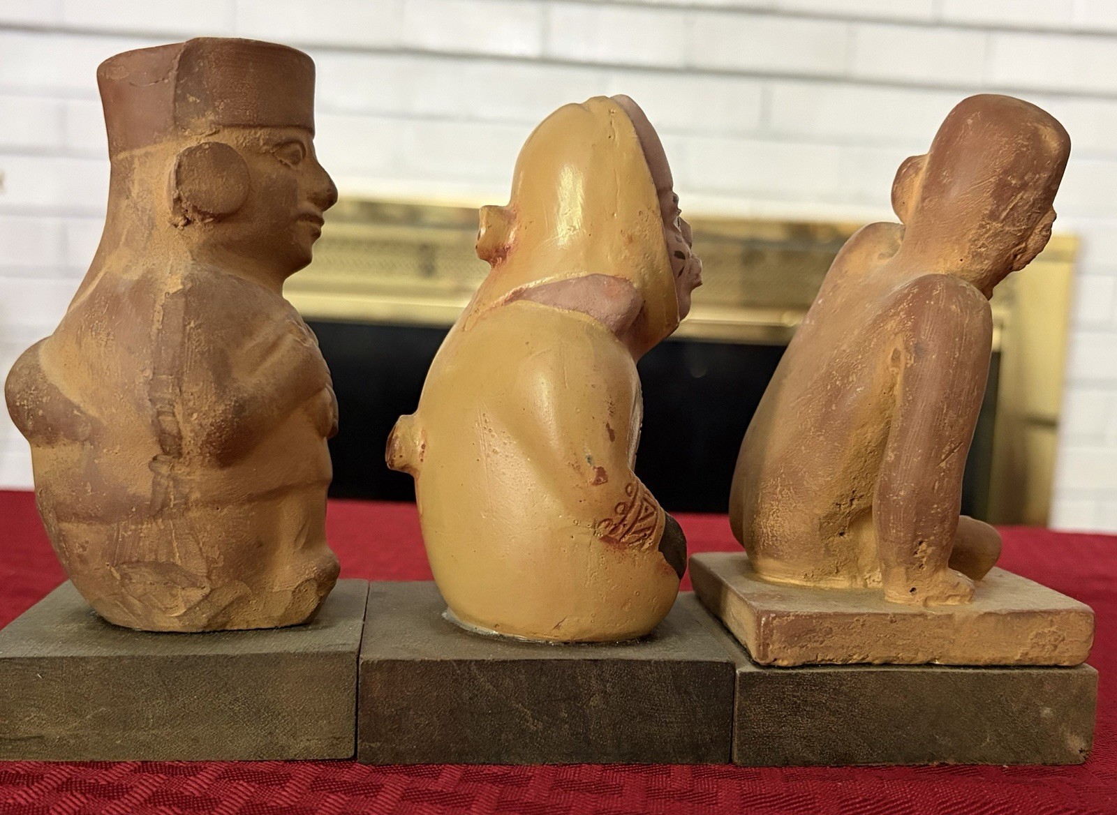 3 Vtg Maya Mochica Medicine Man Schering Pottery Pharma Cream Ad
