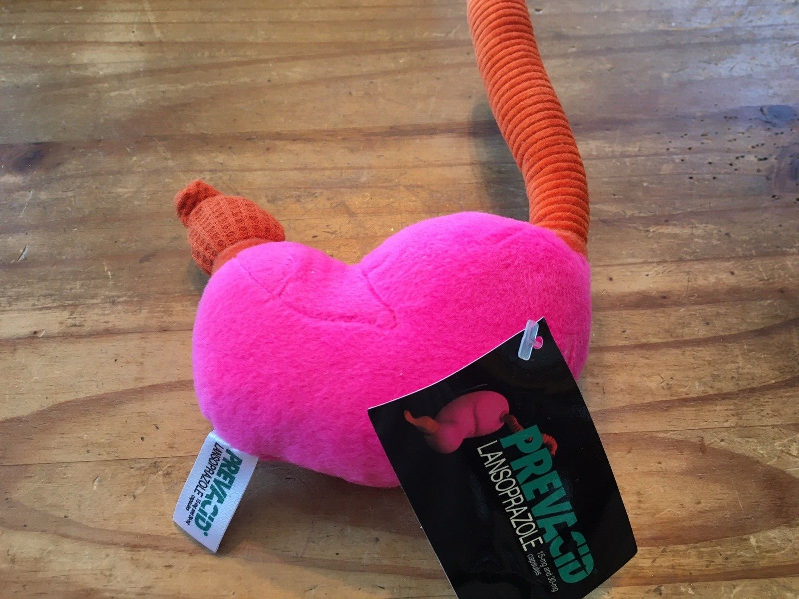 1990s PREVACID PLUSH STOMACH BEANIE ADVERTISING PROMO DRUG REP SWAG