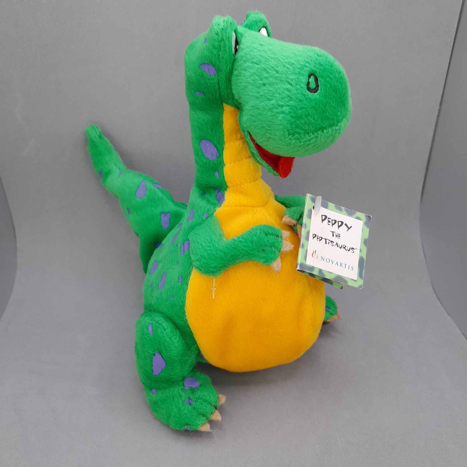 Peppy the Peptisaurus 8” Dinosaur Plush Green Toy New With Tags