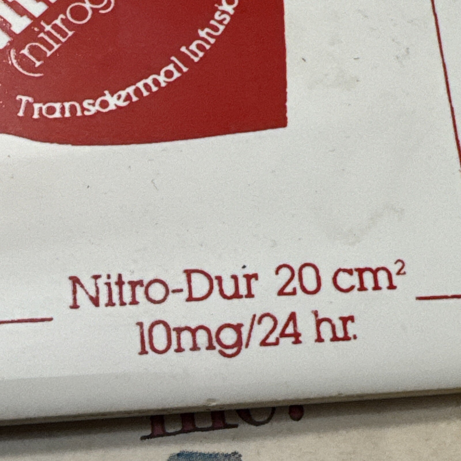 Nitro-Dur Nitroglycerin Pharmaceutical Drug Rep Ceramic Coaster Vintage