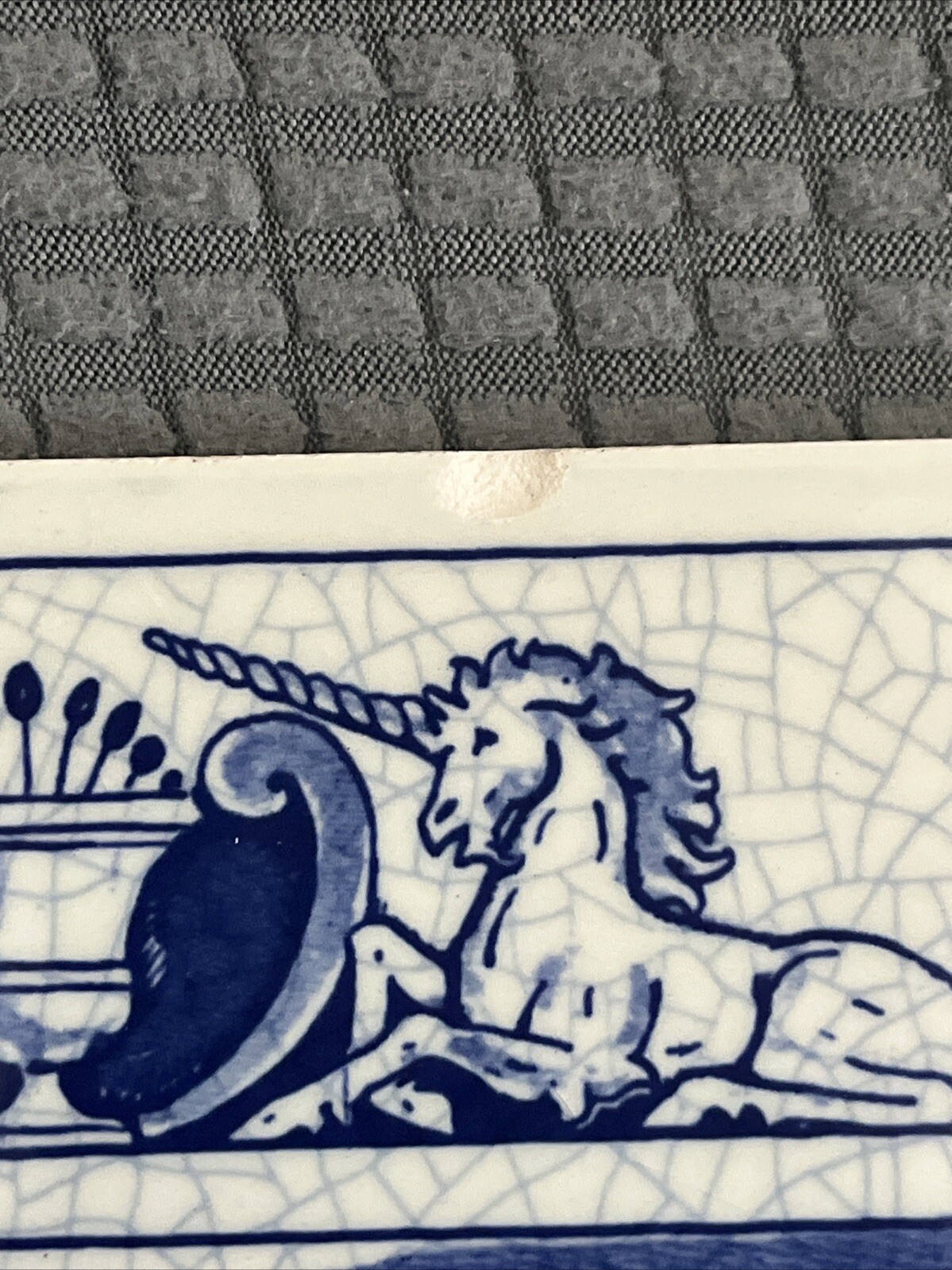 1990 Vintage Blue Delfts Tile 6×6”