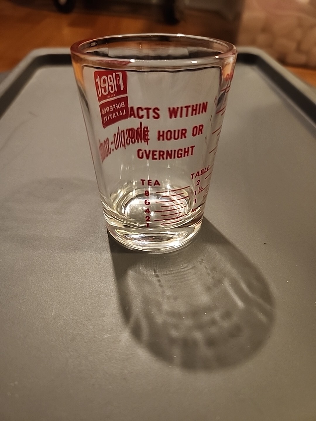 Vintage Fleet Buffered Laxative Phospho Soda Pharma Measuring Cup Shot Glass