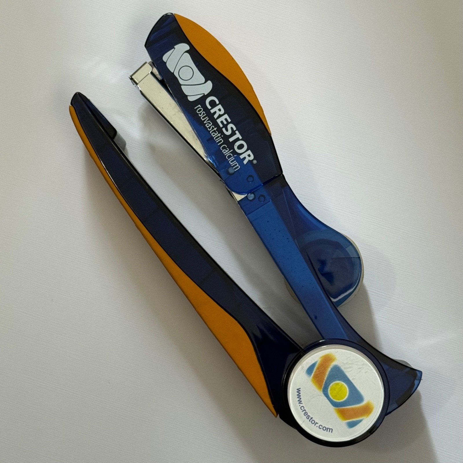 Crestor Drug Company Promotional Advertising Stapler and Tape Dispenser