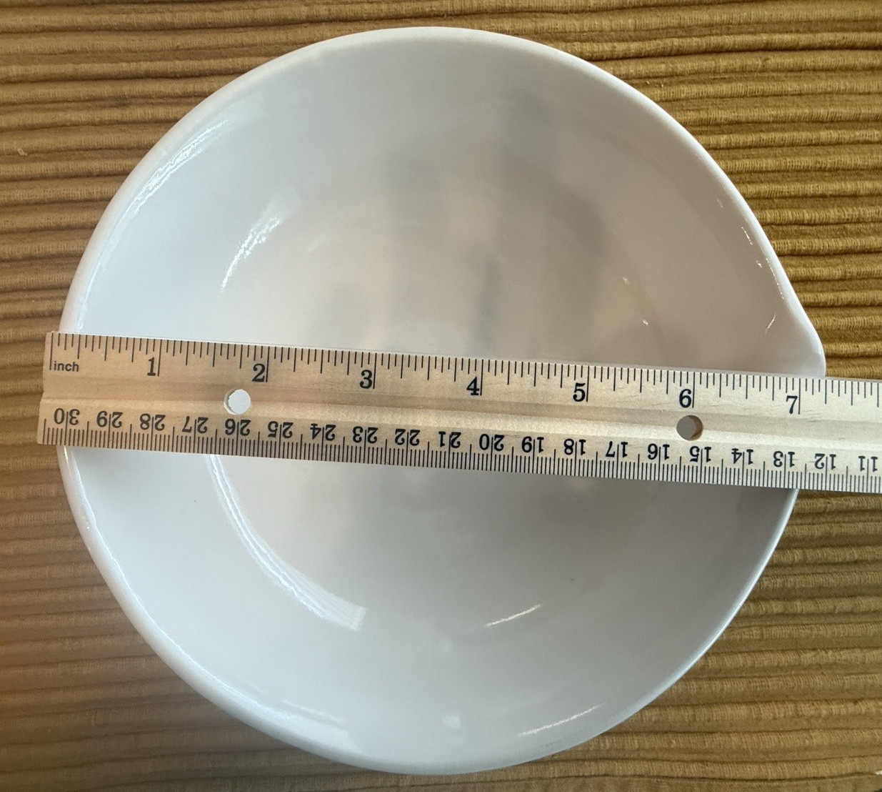 Coors USA Lab Porcelain Evaporating Dish With Lip Spout Bowl 60206 About 6.5″