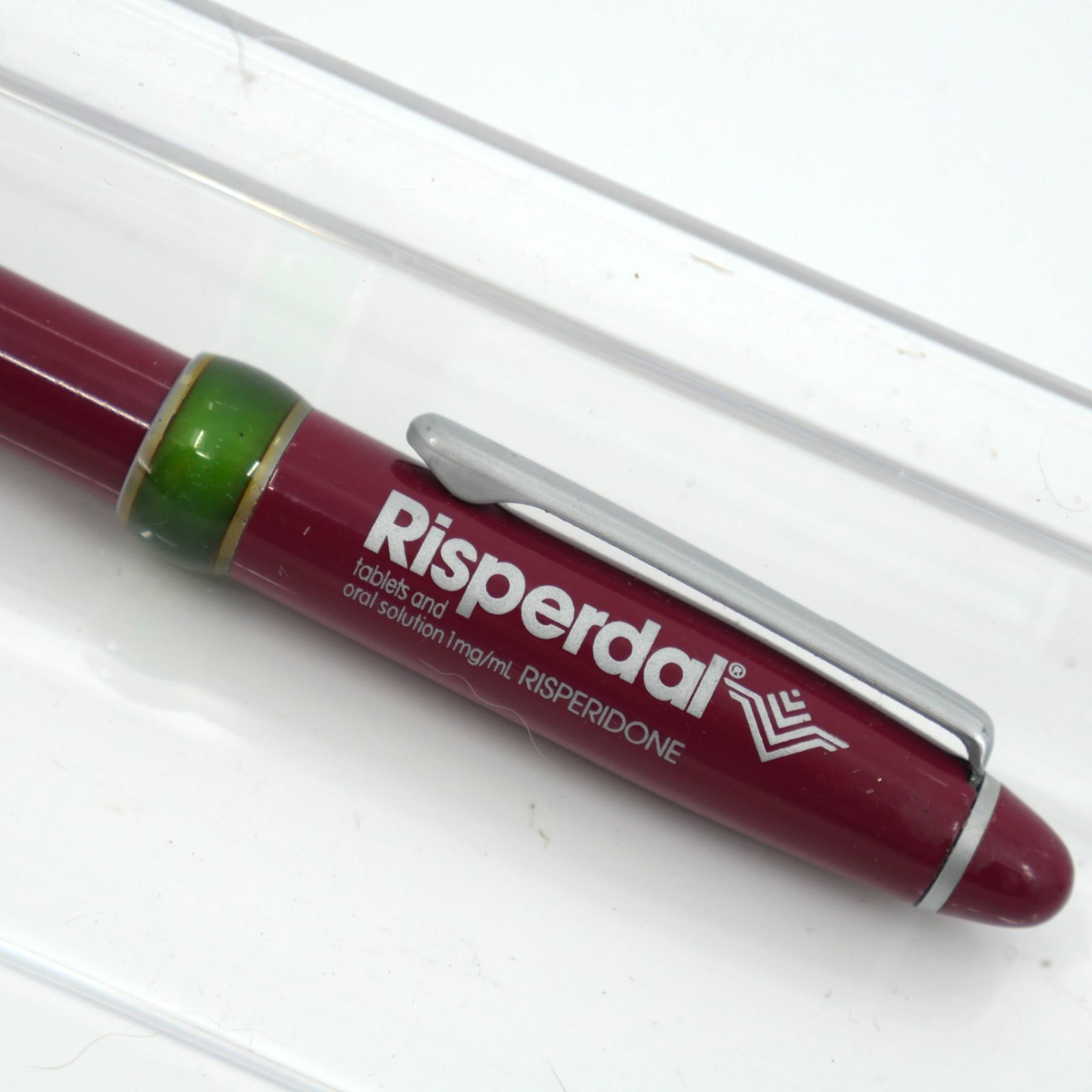 RISPERDAL Medical Drug Rep Pharmaceutical Pen Heavy Metal Advertising