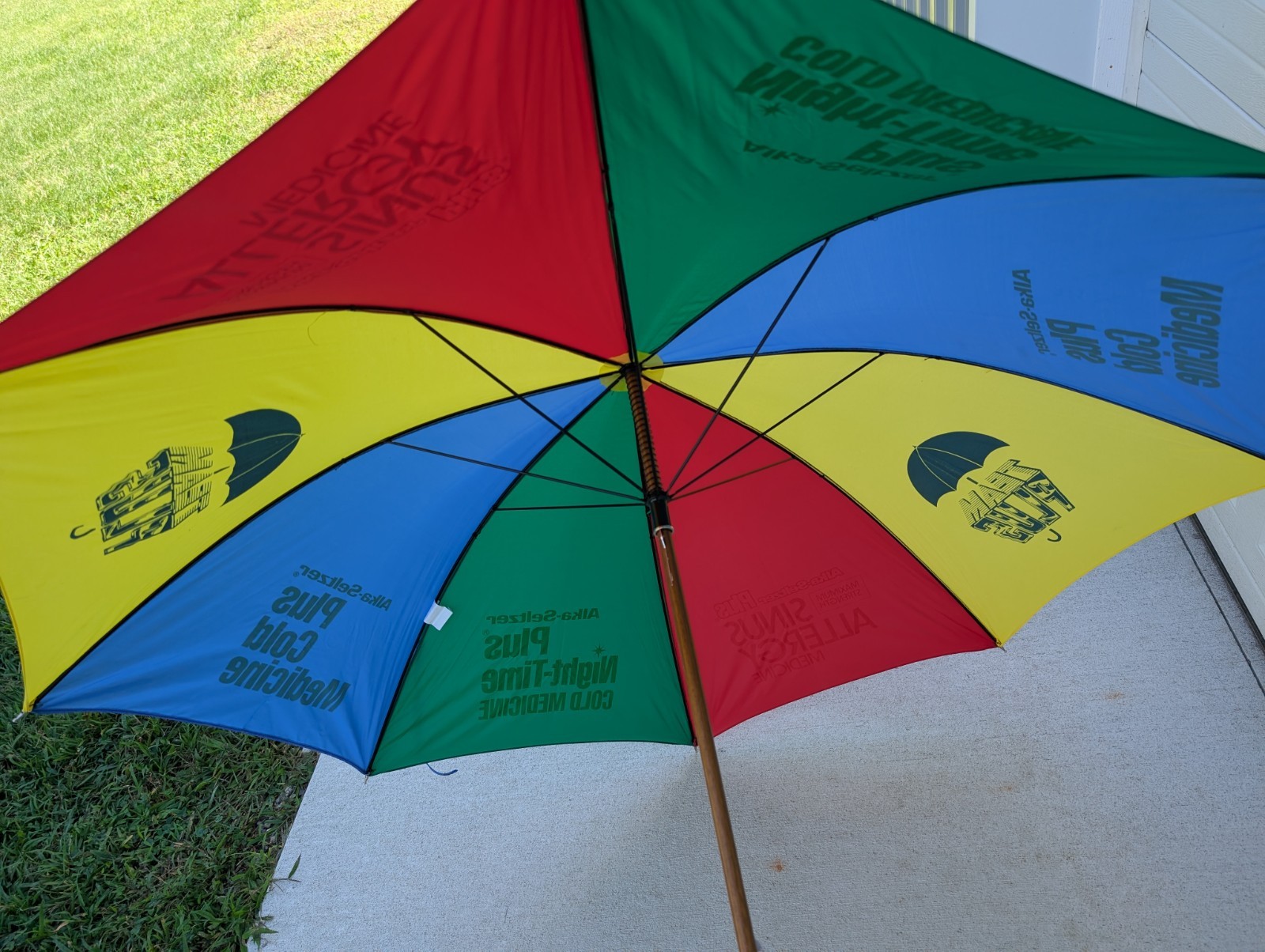 Vintage Alka – Seltzer Rainbow Umbrella Pharmaceutical Miles Labs Advertising