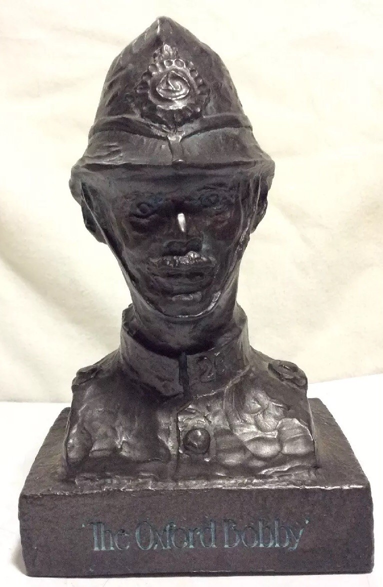 Vintage The Oxford Bobby Bust Statue Bristol Laboratories 1977 Tegopen Syracuse