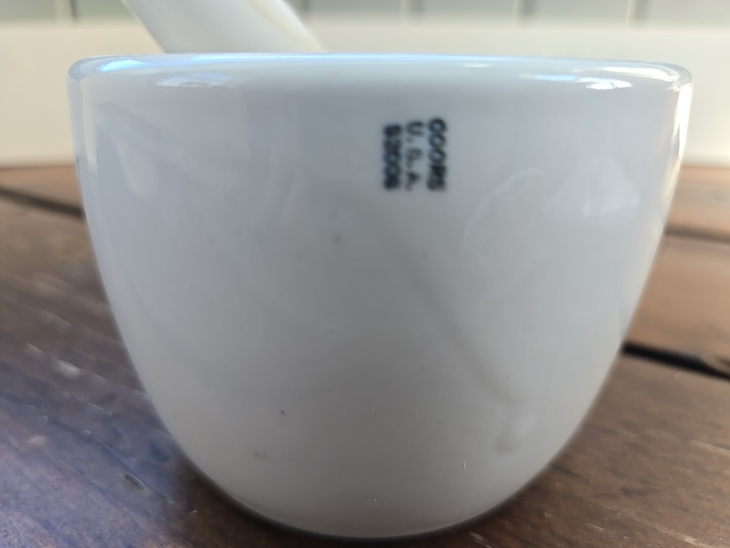 VINTAGE COORS USA POTTERY MORTAR AND PESTLE SET School Chemistry Lab
