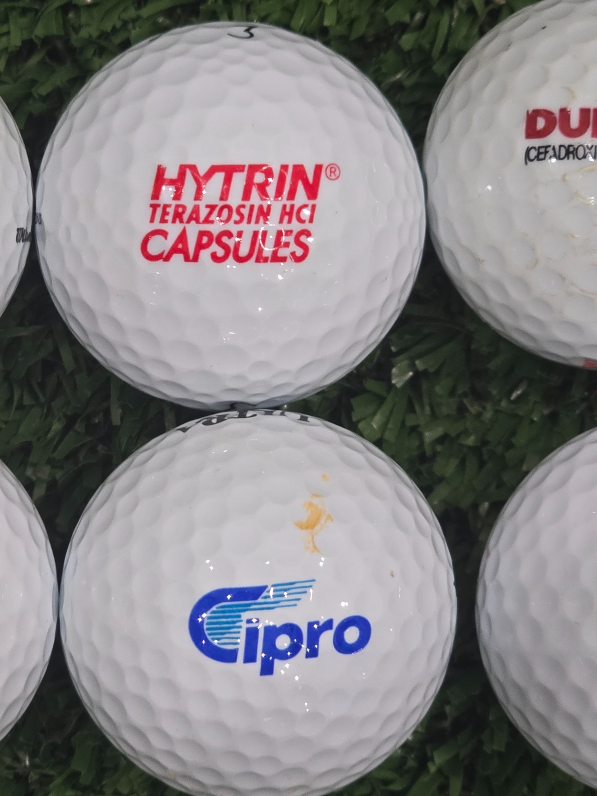 Lot of * Pharmaceuticals Advertising Collectible Golf Balls
