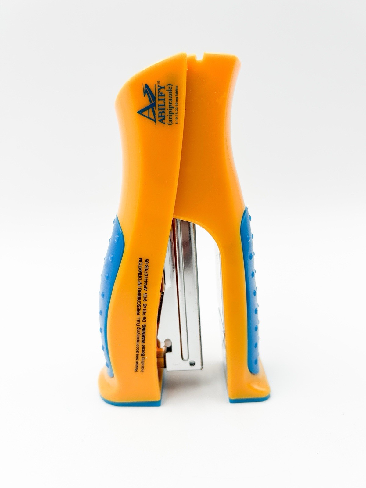Abilify Yellow & Blue Stand Up Stapler Drug Rep Pharmaceutical Promotional Works