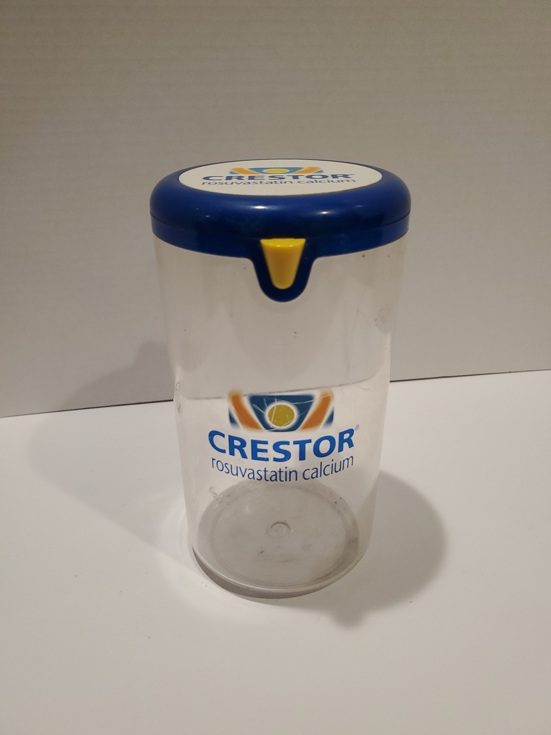 Crestor Promotional Storage Cup & Pen | Pharmaceutical Drug Rep Advertising
