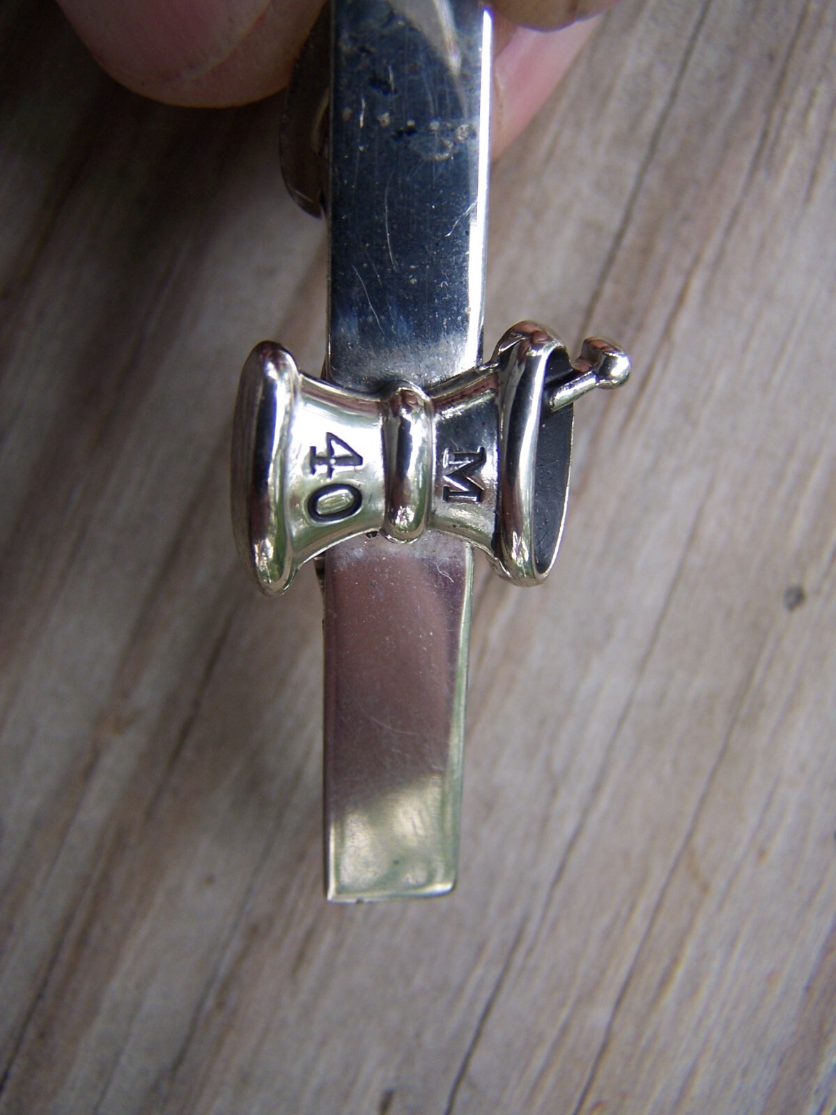Vintage PHARMACY PHARMACIST PHARMACEUTICAL Motor & Pestle Tie Clip Clasp