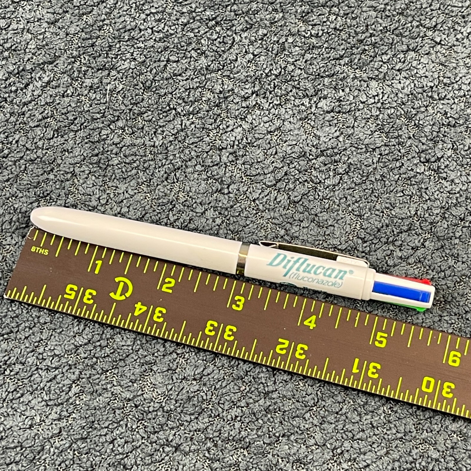 Vintage Diflucan Four Color Retractable Pen Pharmaceutical Drug Rep Promo AS IS