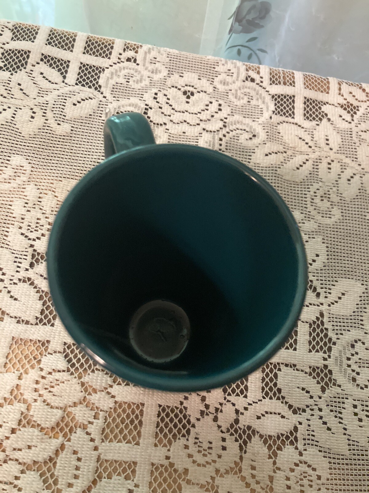 Pfizer Lipitor Drug Rep Gift Doctor Nurse Office Coffee /Tea Cup Forest Green