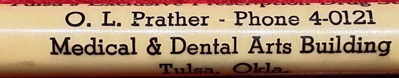 1940c *MEDICAL ARTS PRESCRIPTION SHOP* (DRUG STORE) TULSA, OK MECHANICAL PENCIL!