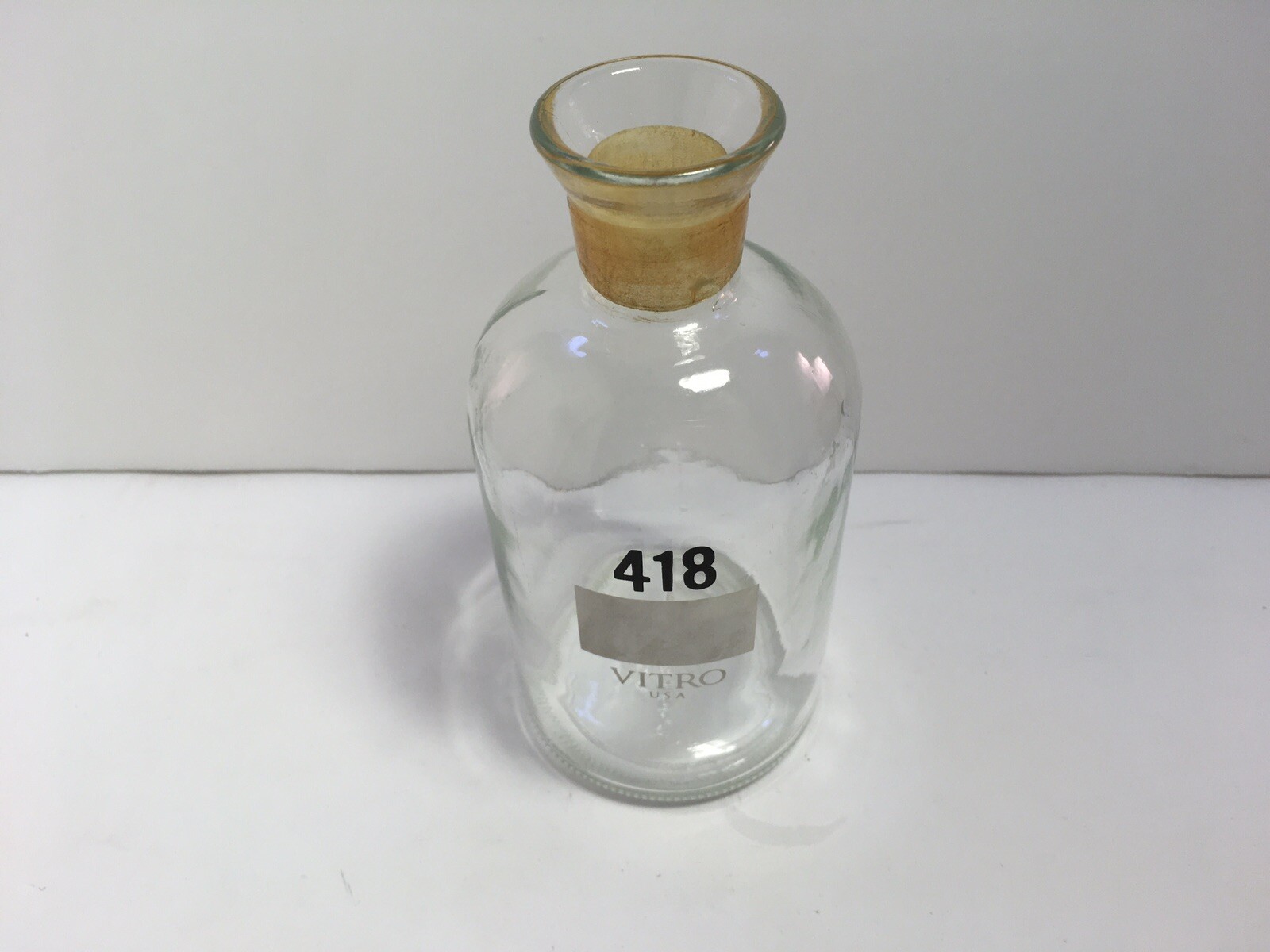 ANTIQUE VTG WHEATON GLASS Vitro 418 BOTTLE Laboratory Pharmaceutical USA
