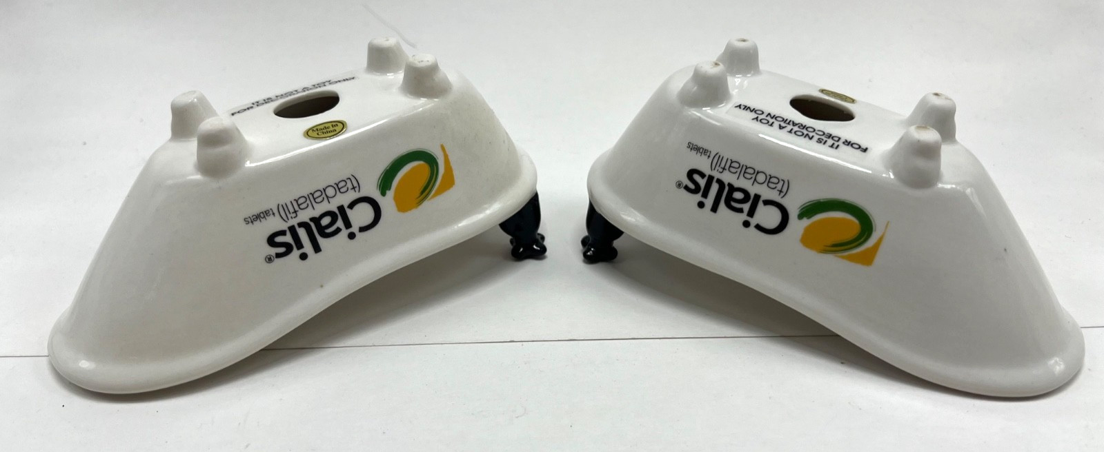 2 CIALIS Pharmaceutical Ceramic Bathtub 6×3 Promo Soap Dish