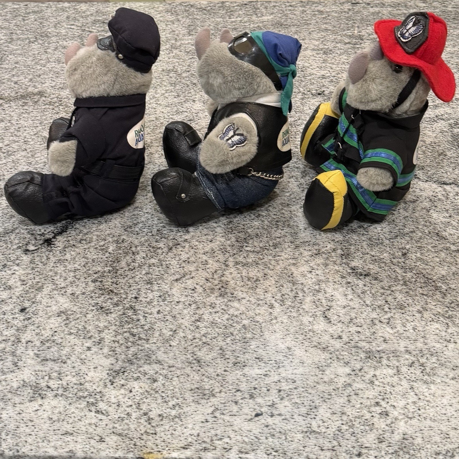 Pharmaceutical Advertisement/Promo LOT-Rhinocort Aqua-Fire Biker Police Plush