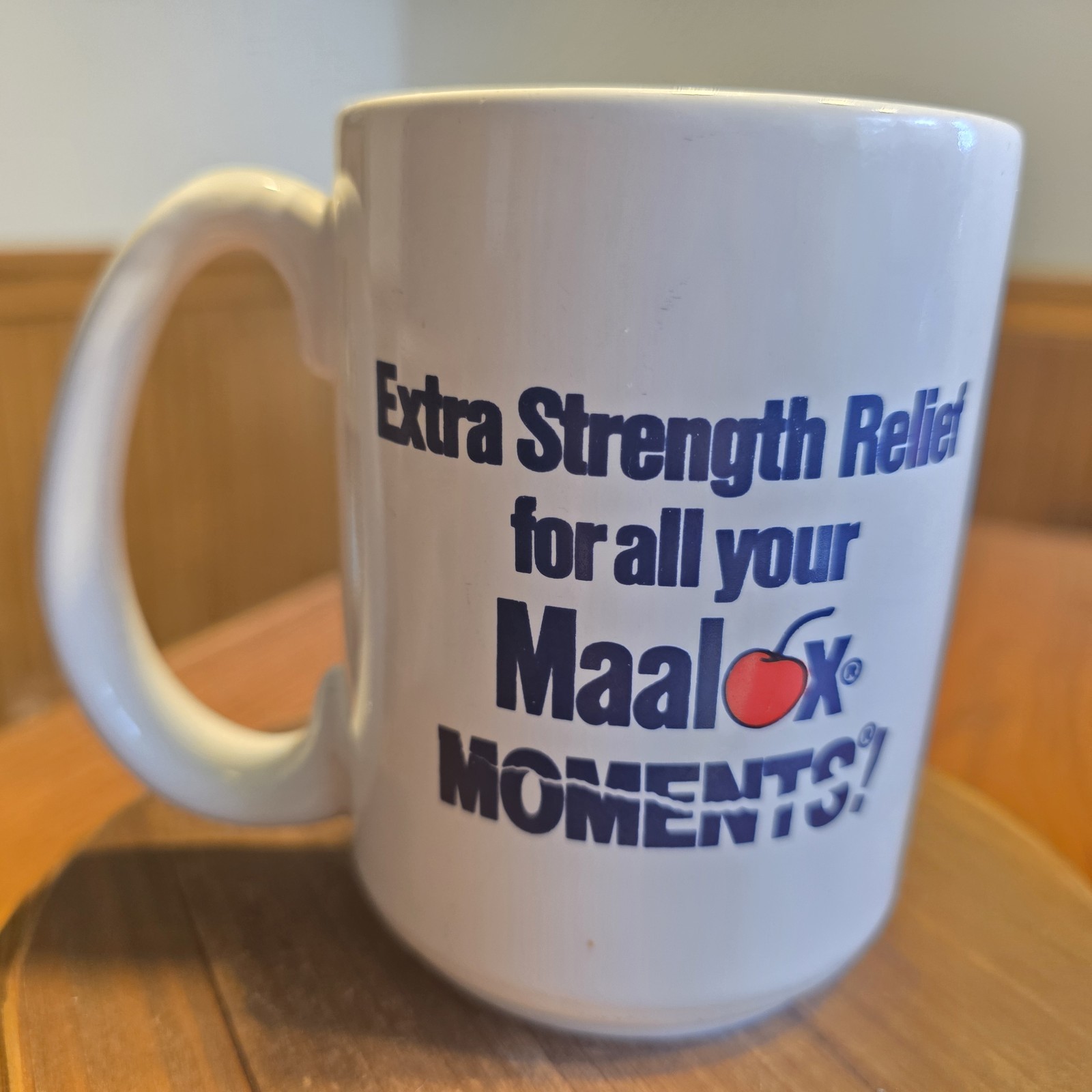 VTG Maalox Plus Ceramic Mug Cup Pharmacy Medical Advertising Made In England