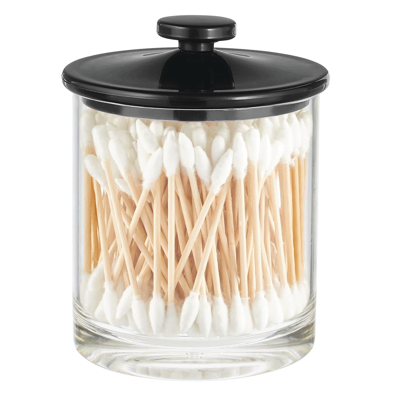 mDesign Small Modern Apothecary Storage Organizer Canister Jars – Acrylic Con…