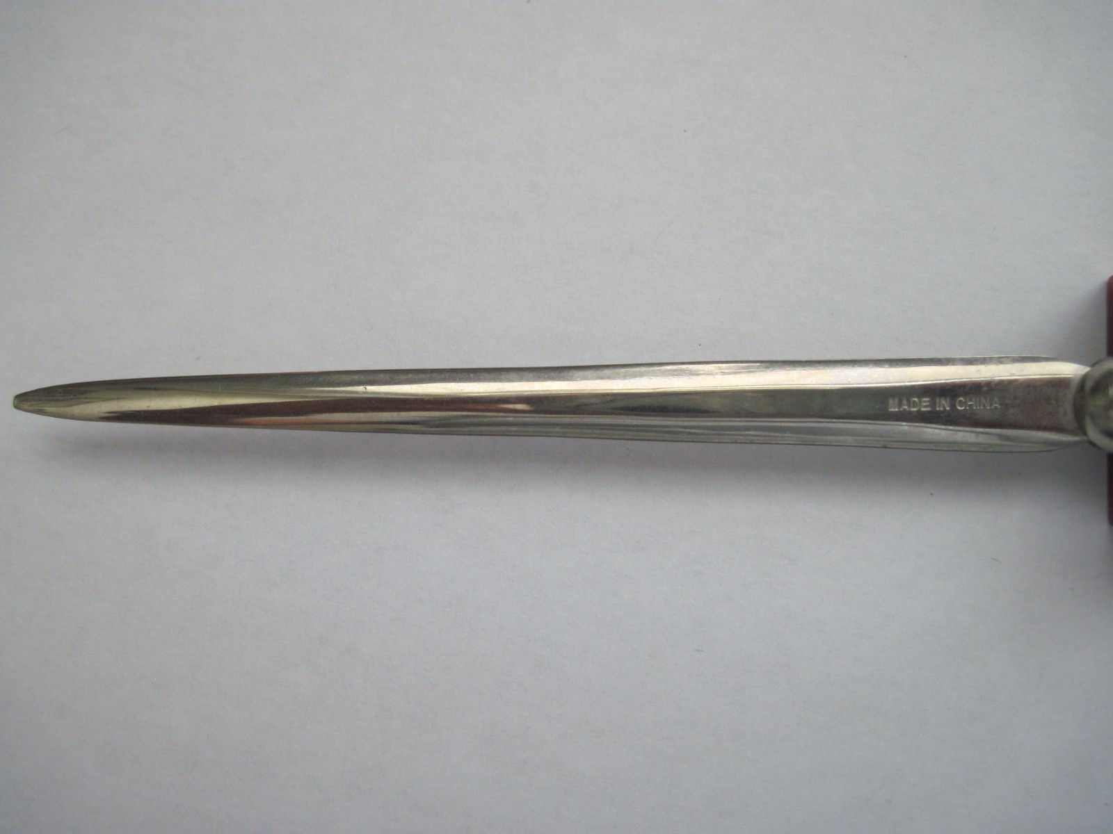 Vintage Premarin Drug Advertising Promotional Lucite Metal Letter Opener