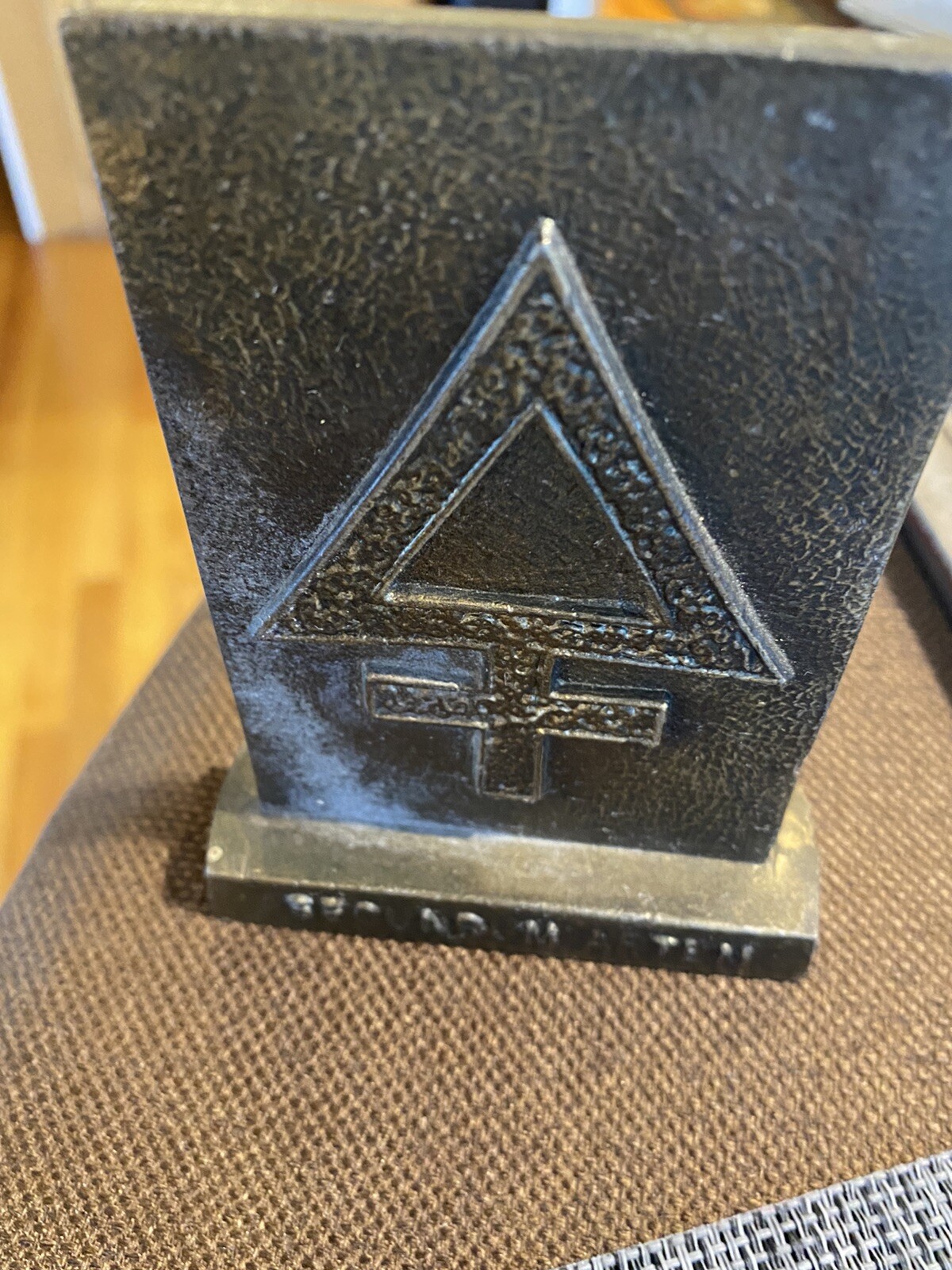 1981 Secundum Artem Tinactin Metal Paperweight Pharmacy RX Drugstore
