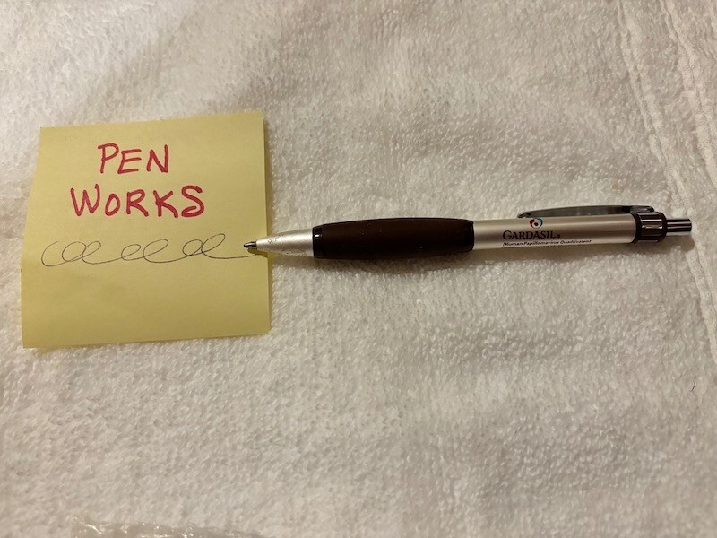 RARE VINTAGE “GARDASIL” PHARMACEUTICAL DRUG PROMOTIONAL PEN W/ WIDE COMFORT GRIP
