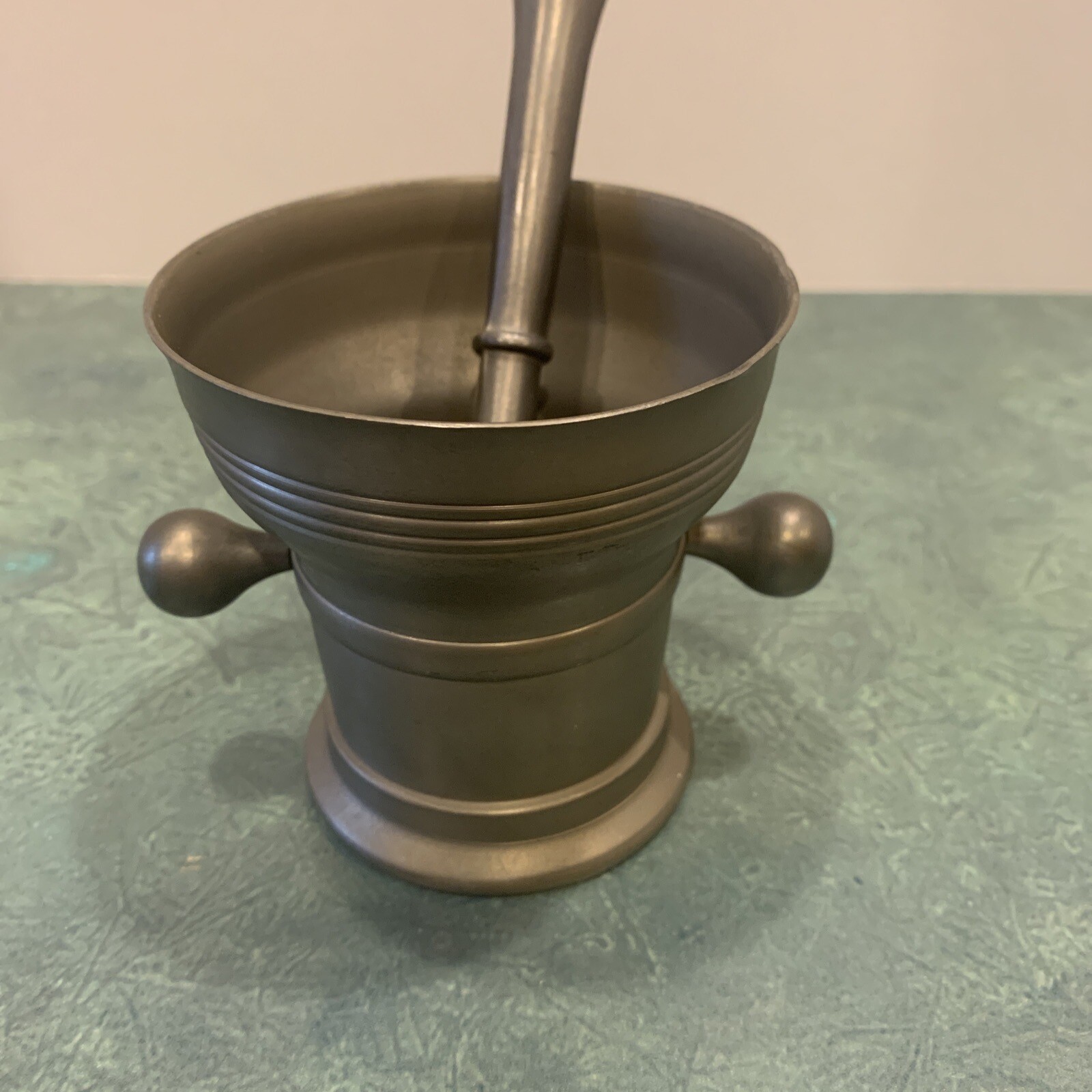 Vintage Pewter Mortar & Pestle *C & K Co. Holland *Heavy/Strong