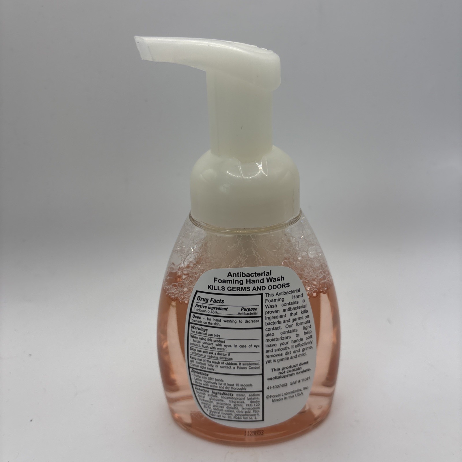 LEXAPRO Antibacterial Foaming Hand Wash Pharmaceutical Ad Collectible 8.3 Oz Vtg