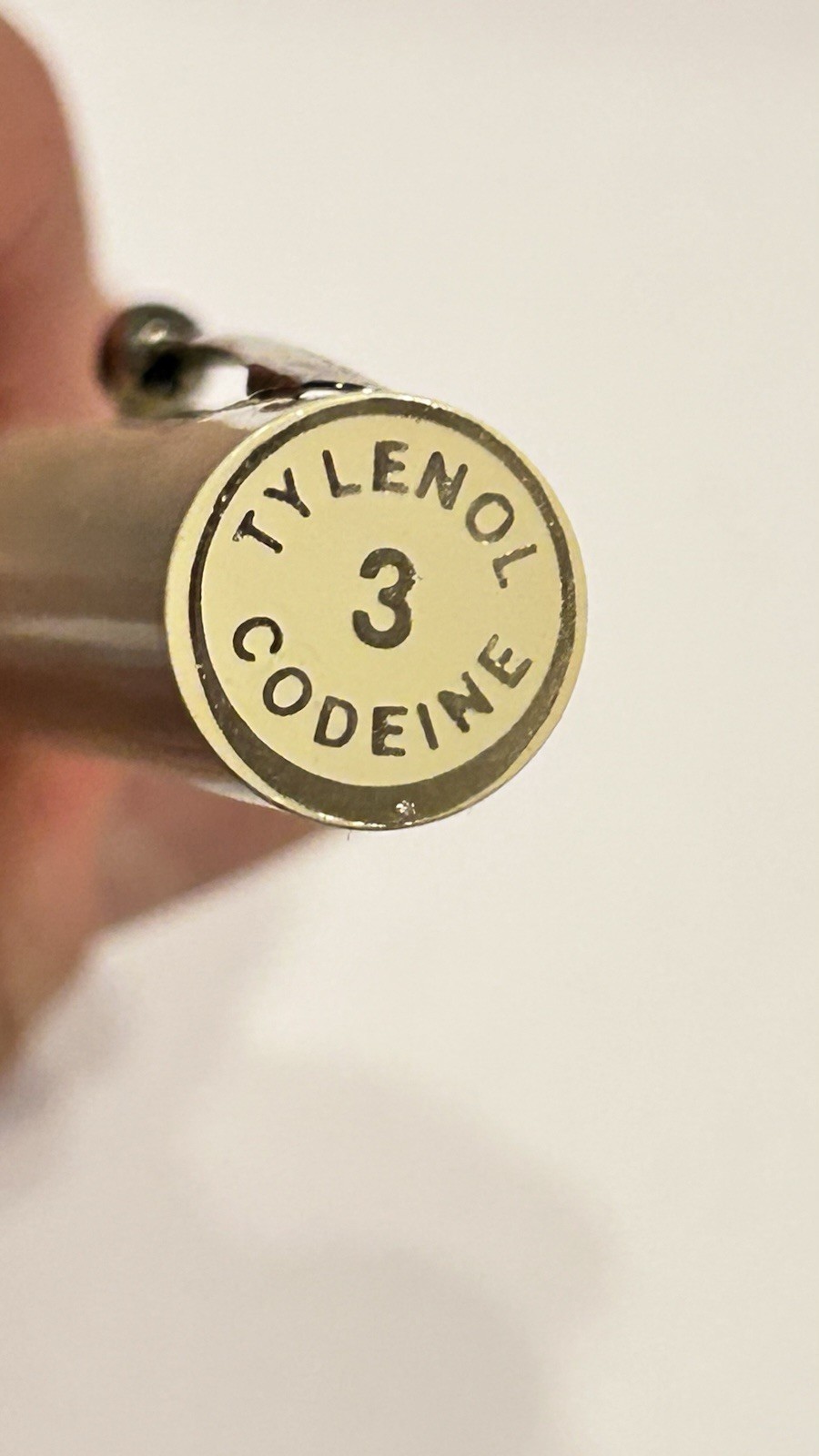 Tylenol 3 Codeine Medical Drug Rep Pharmaceutical Pen Collectible Advertising