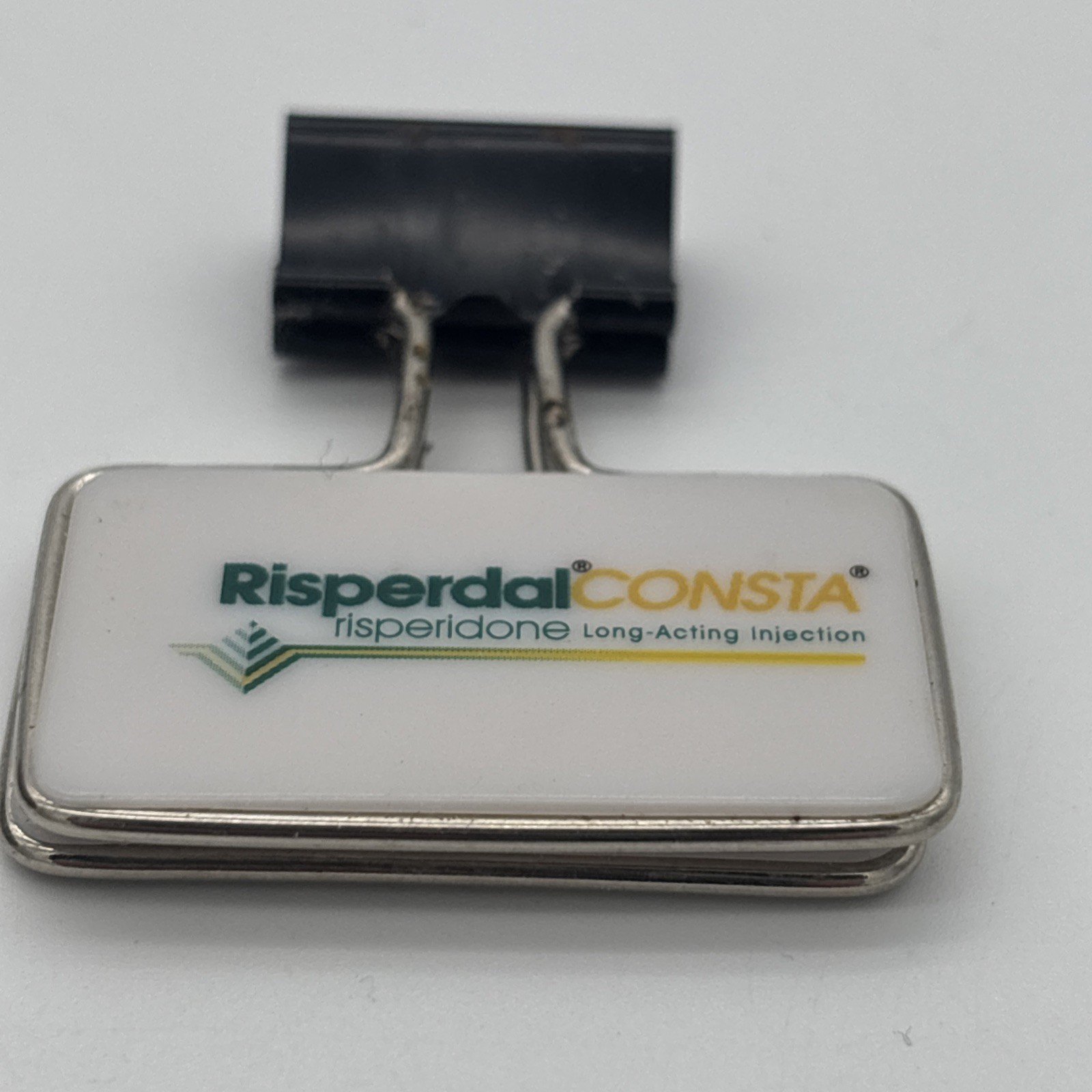 Risperdal Consta Binder Clip Paper Clip Drug Rep Pharma Limited Collectible
