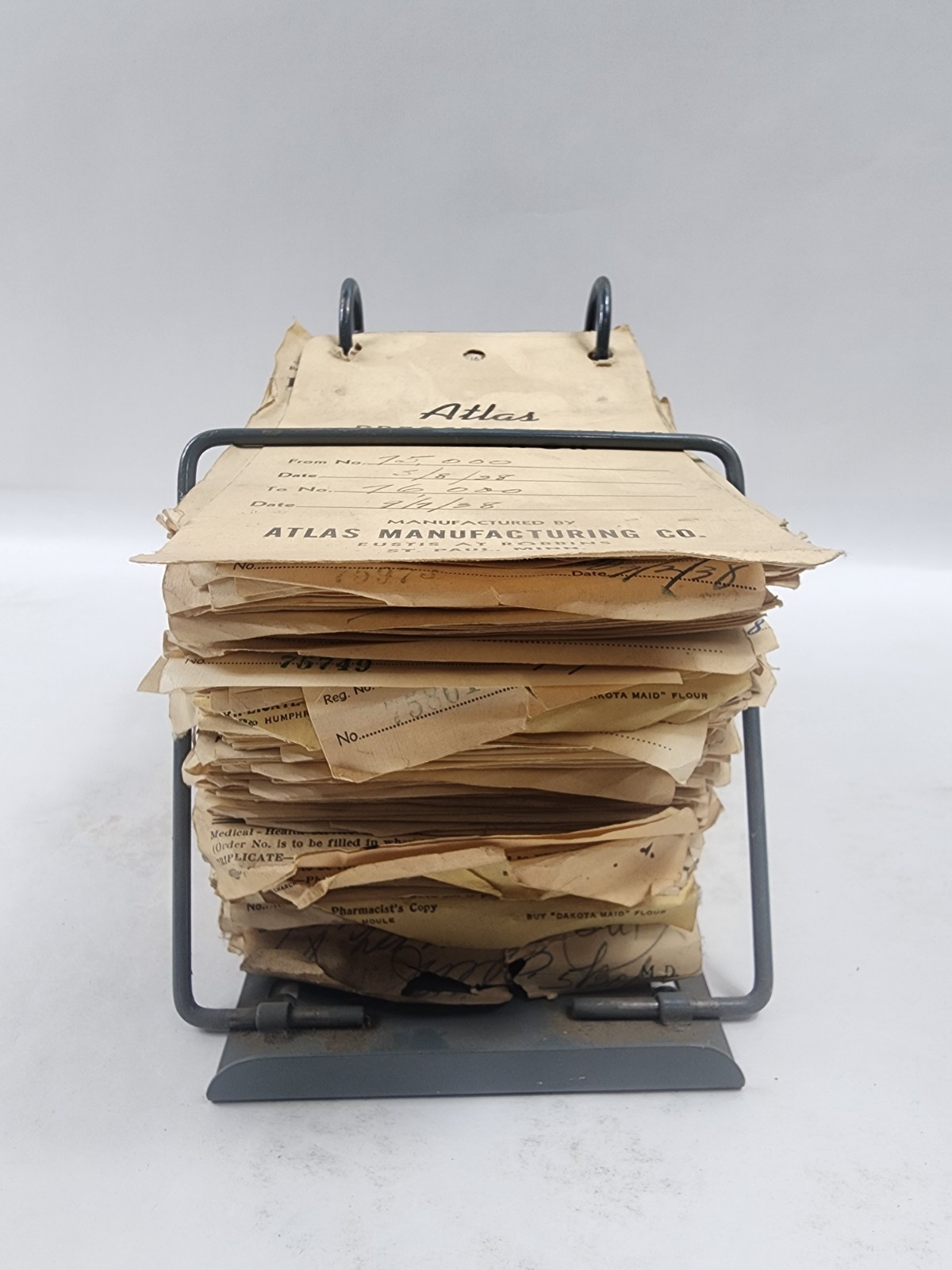 Prescription Atlas Rx Pad Paper Apothecary Druggist Pharmacy Medicine 1938