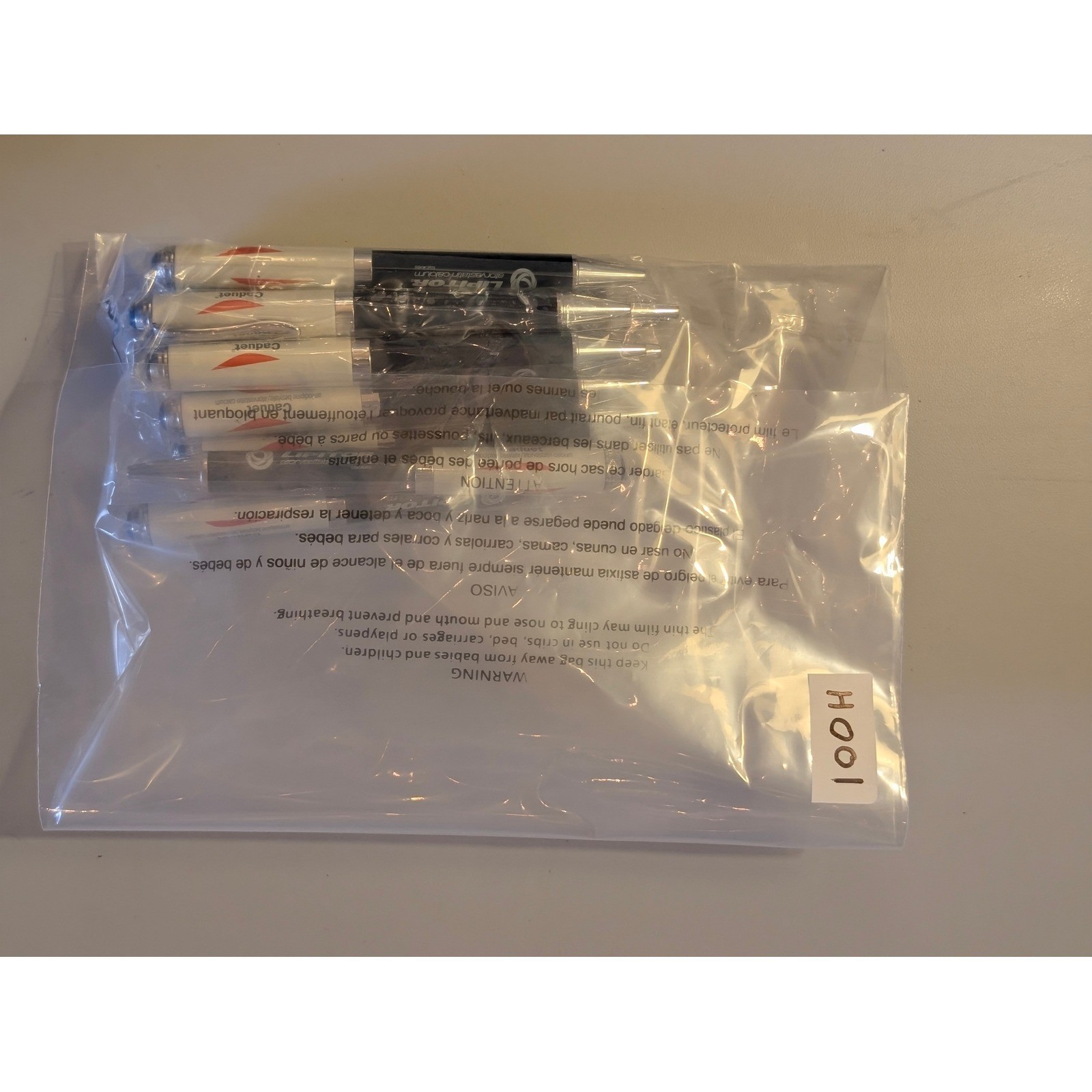 9 Caduet Lipitor Pharmaceutical Drug Rep Collectible Pens White Navy Blue Chrome