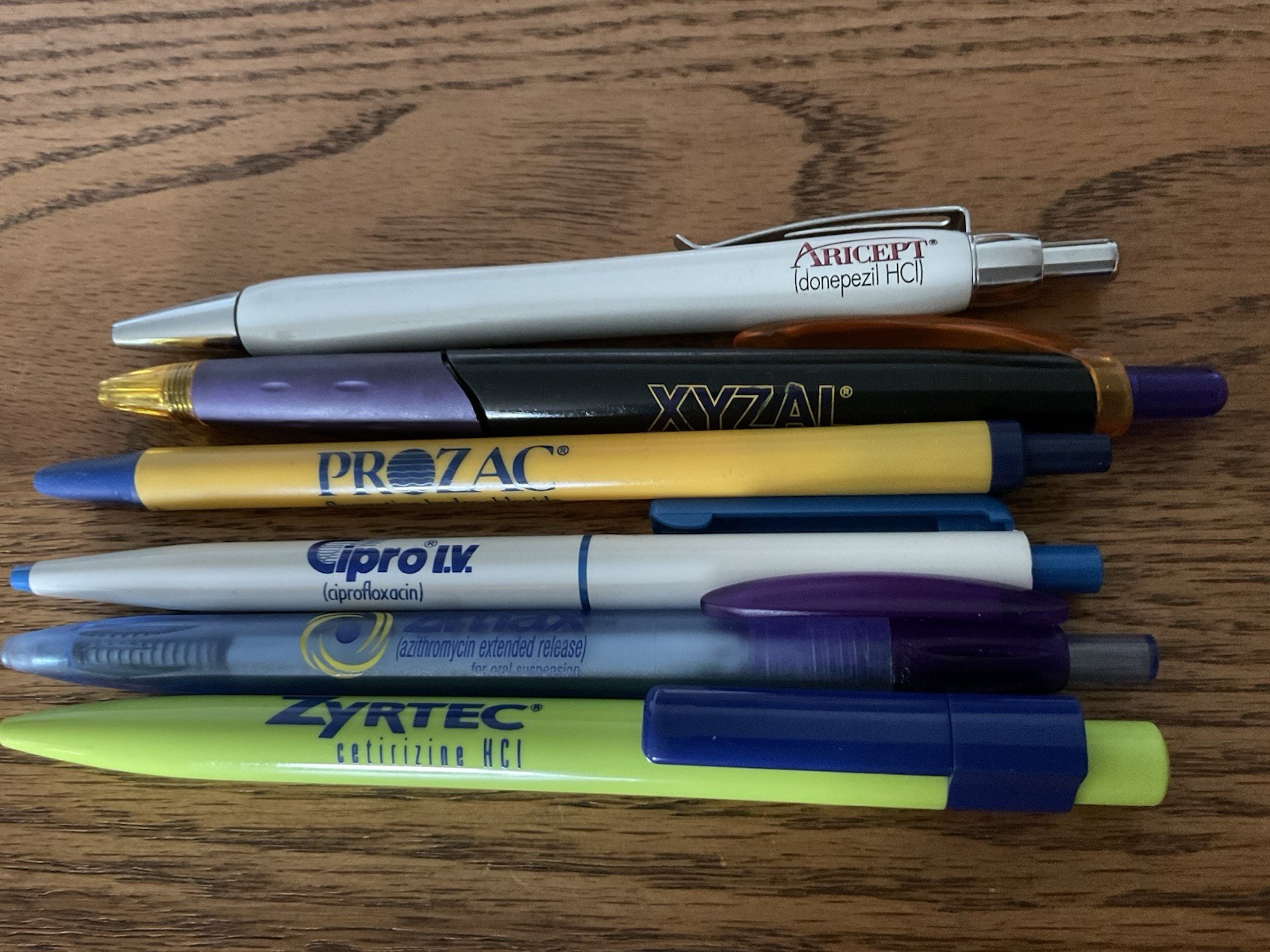6 Lot of 6 PENS Drug Rep Pharmaceutical Promo Medical Advertising