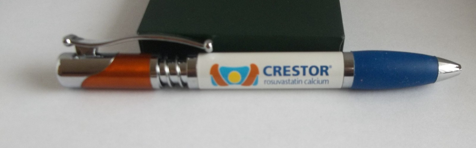 Crestor Rosuvastatin Metal Promo Pen – Rubber Grip – Dried Tip