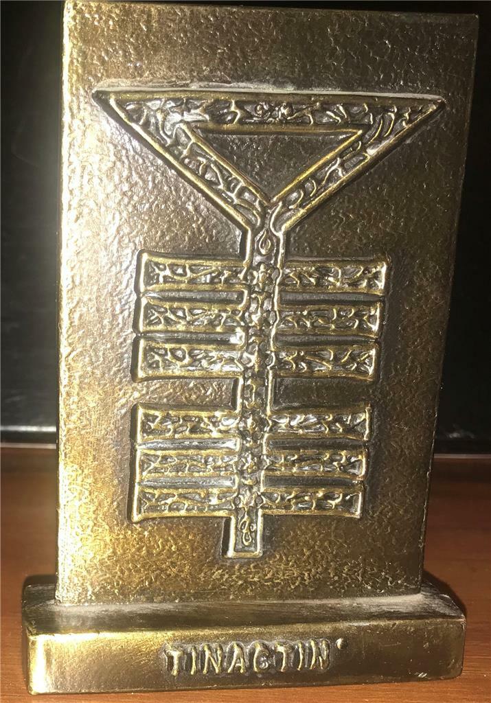 Tinactin Secundum Artem Ancient Alchemy Symbol Bronze Paperweight