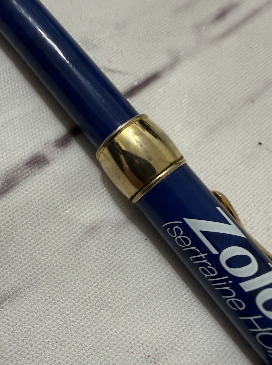 Zoloft Heavy Metal Drug Rep Pen Pharmaceutical Medical Promo