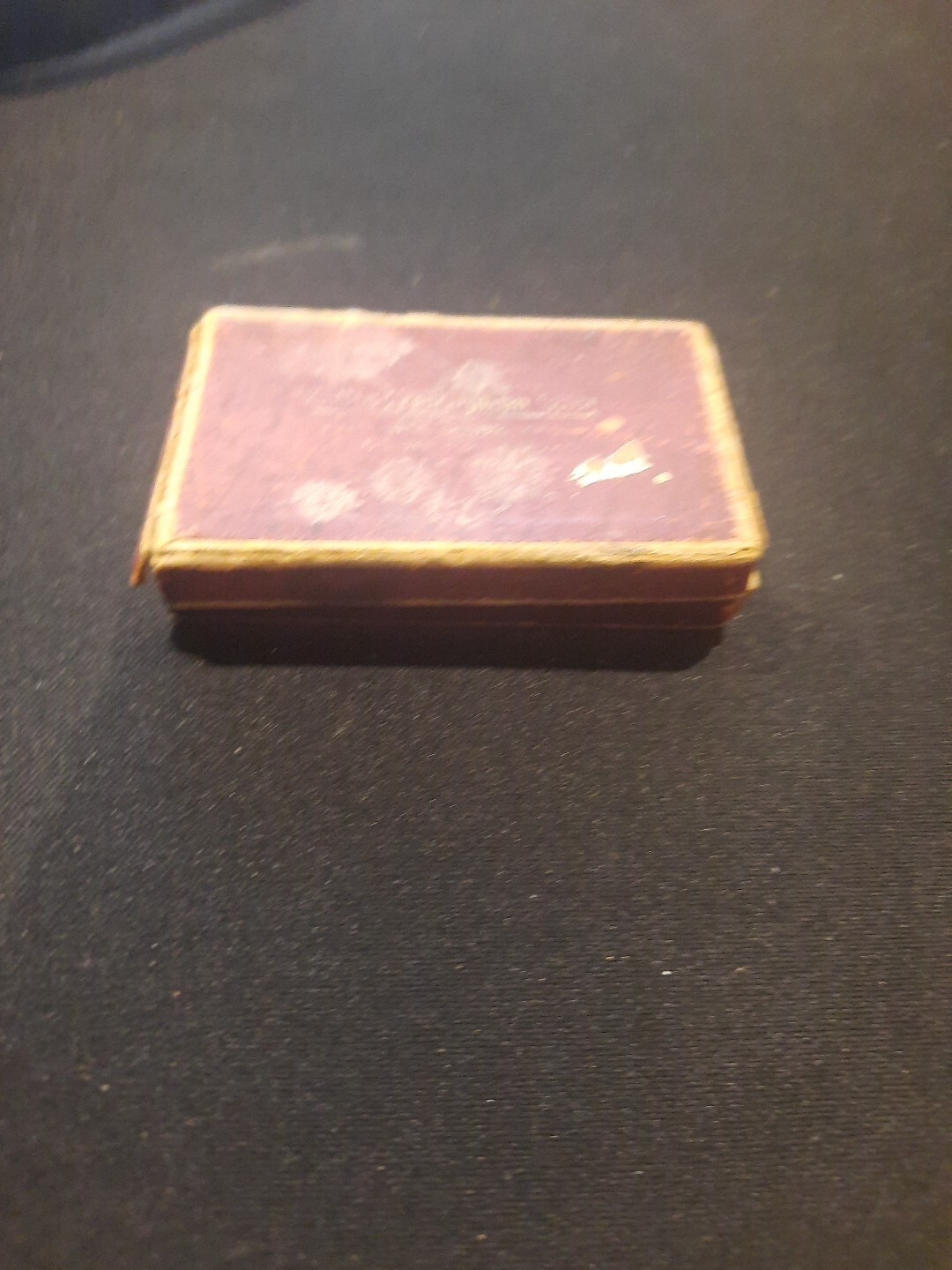 antique paper cardboard rx prescription drugs hinged box 1935